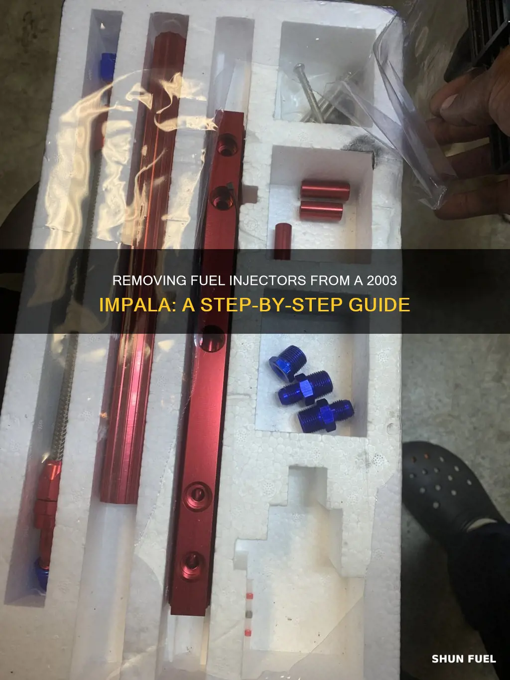 how to remove fuel injector 3 impala 2003
