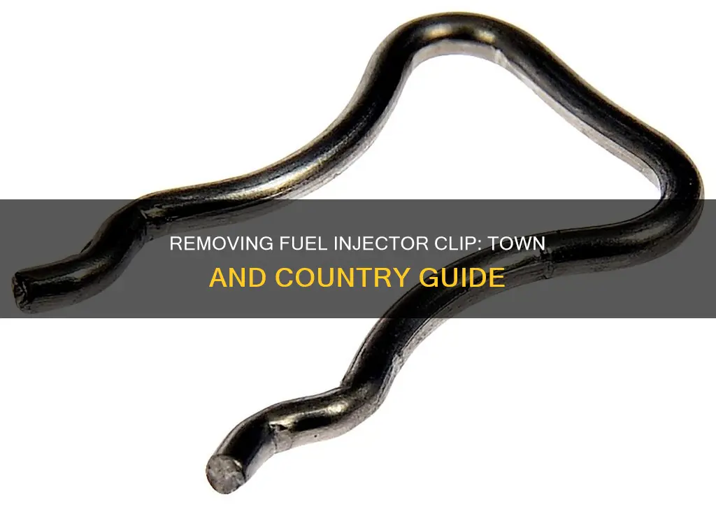 how to remove fuel injector clip on town and cou