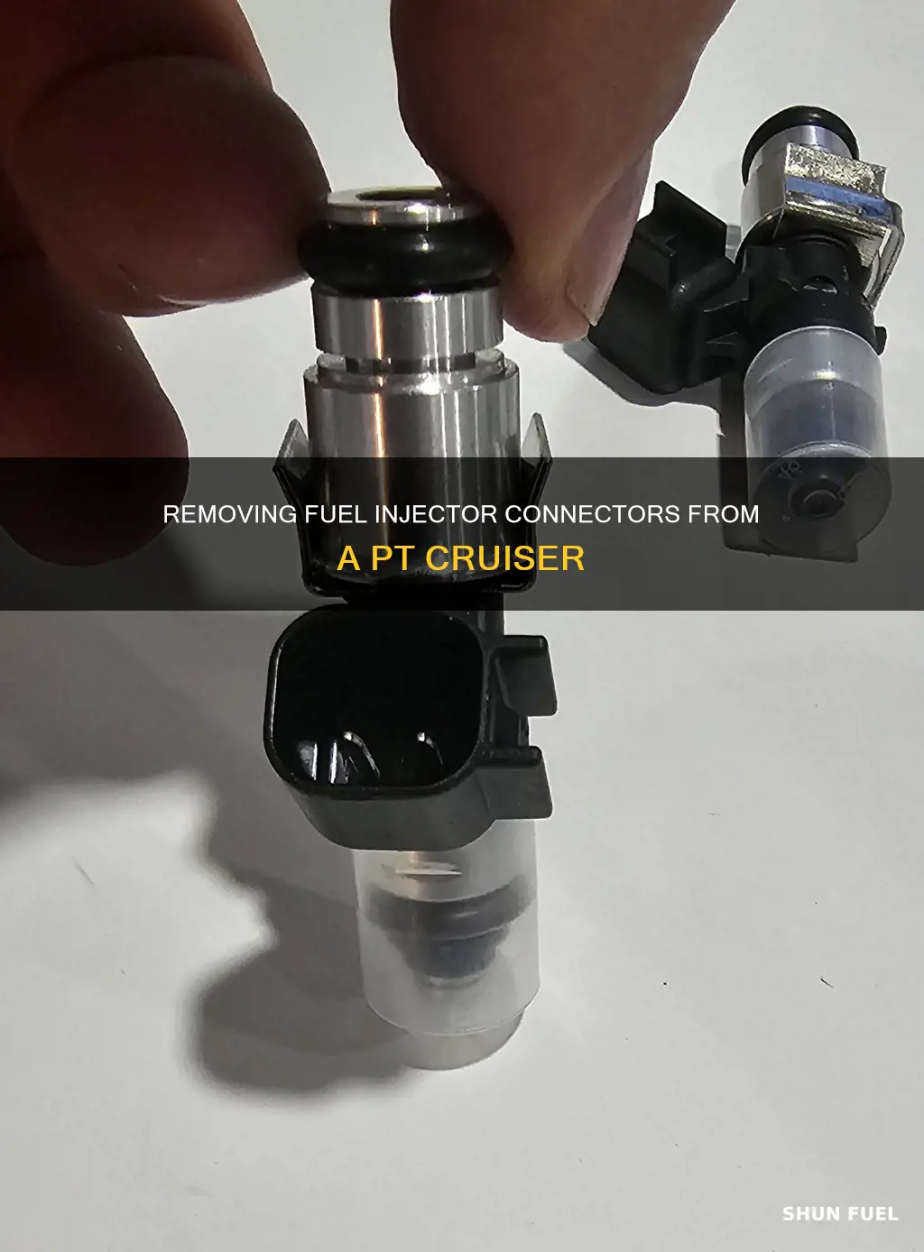 how to remove fuel injector connectors on a pt cruiser