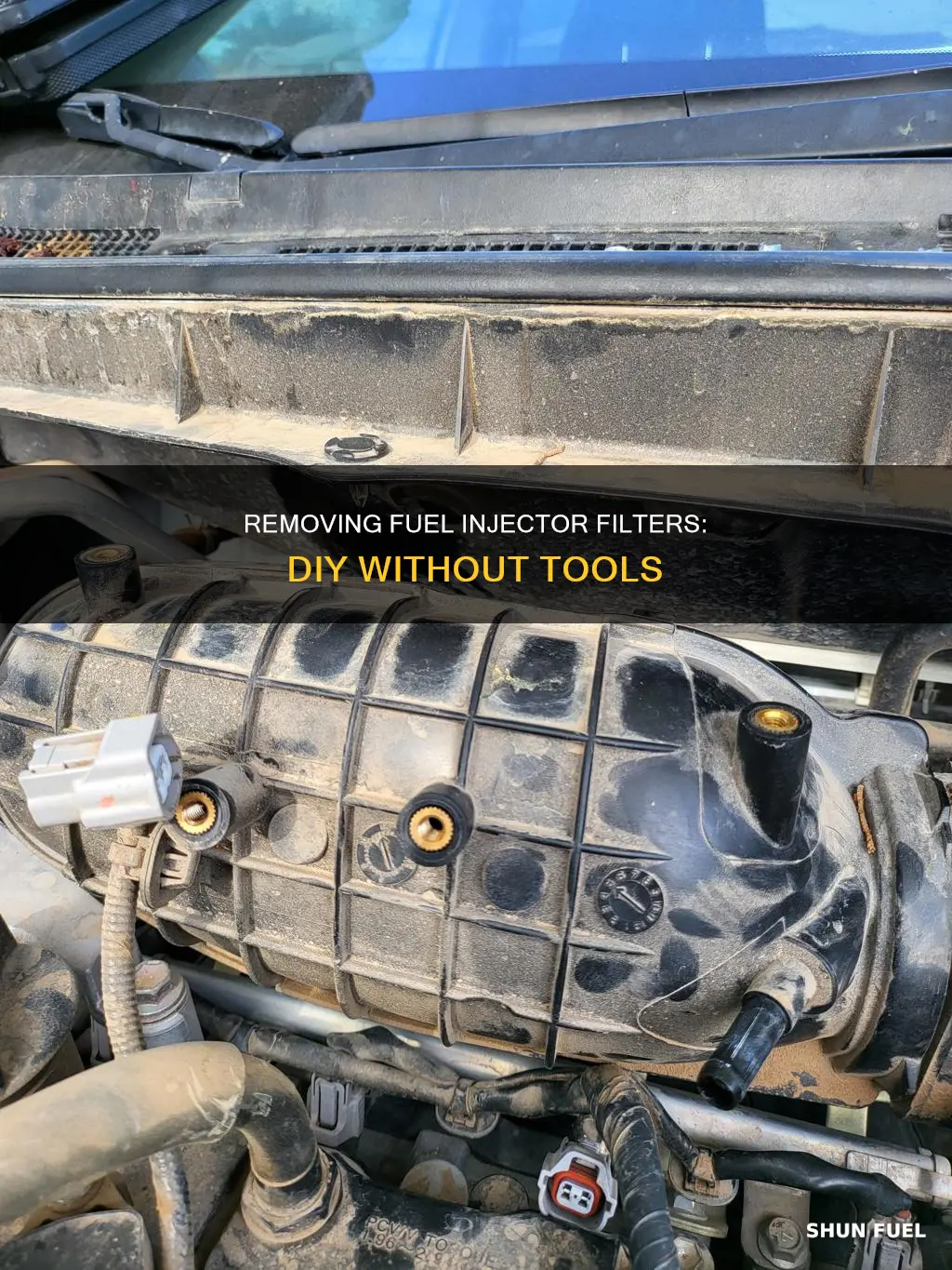 how to remove fuel injector filter without tool