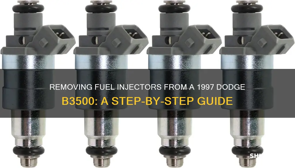 how to remove fuel injector from dodge b3500 1997