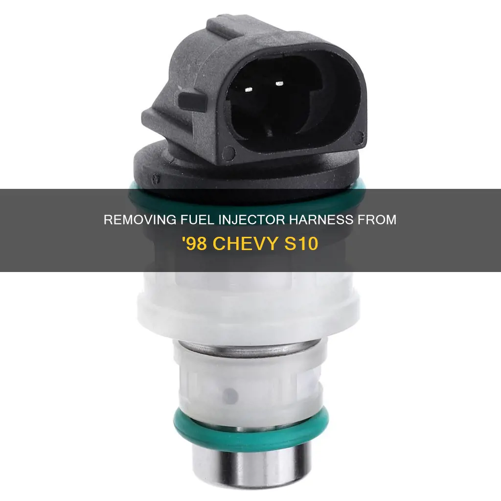 how to remove fuel injector harness 1998 chevy s10