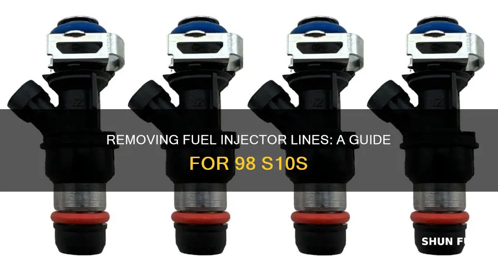 how to remove fuel injector line on 98 s10