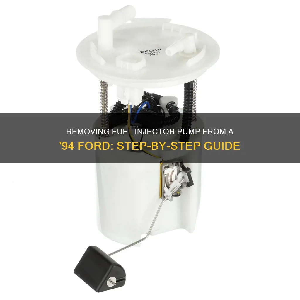how to remove fuel injector pump 94 ford