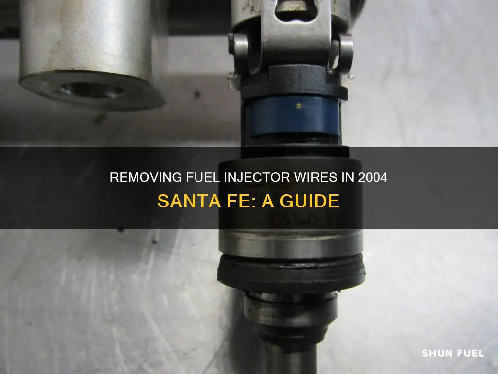 how to remove fuel injector wire 2004 santa fe