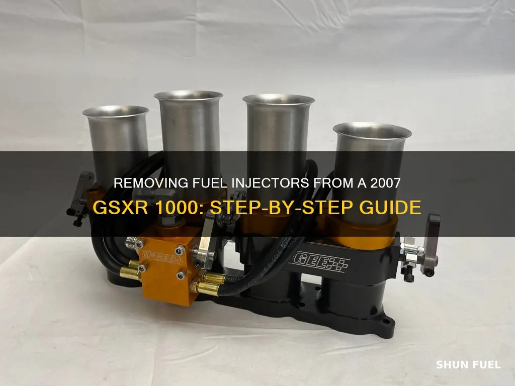 how to remove fuel injectors from a 07 gsxr 1000