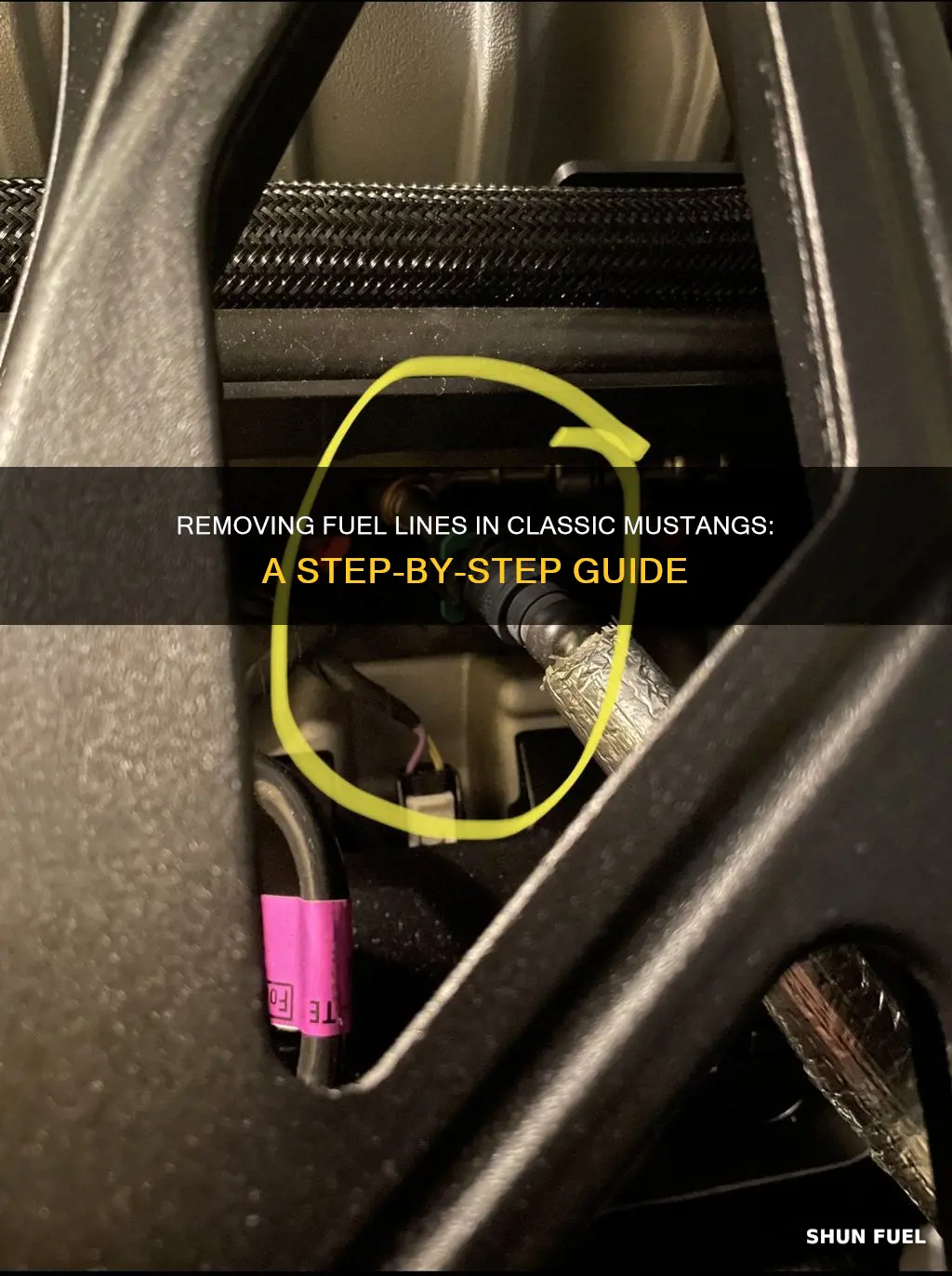 how to remove fuel line 1966 mustang