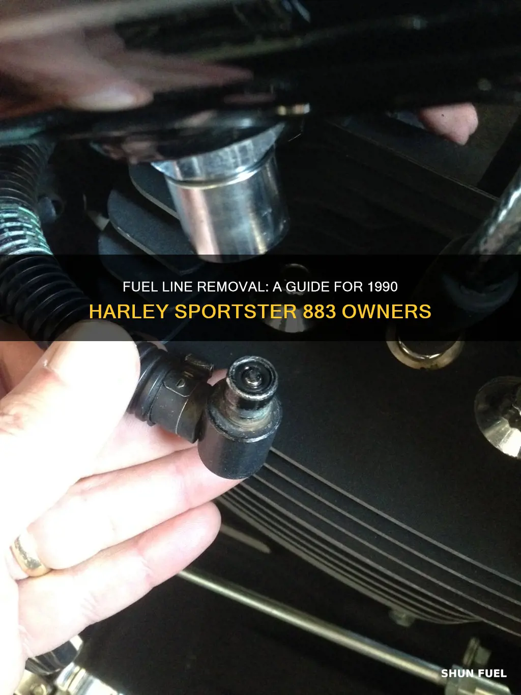 how to remove fuel line 1990 harley davidson sportster 883