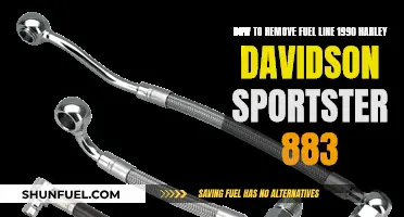Removing Fuel Lines: 1990 Harley Sportster 883 Guide