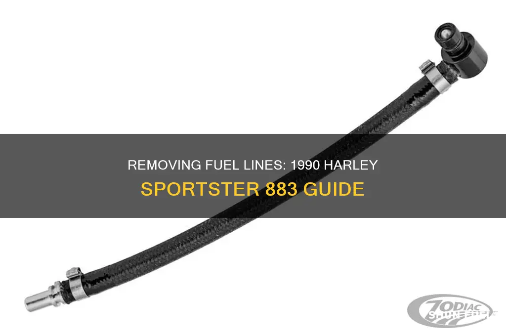 how to remove fuel line 1990 harley davidson sportster 883