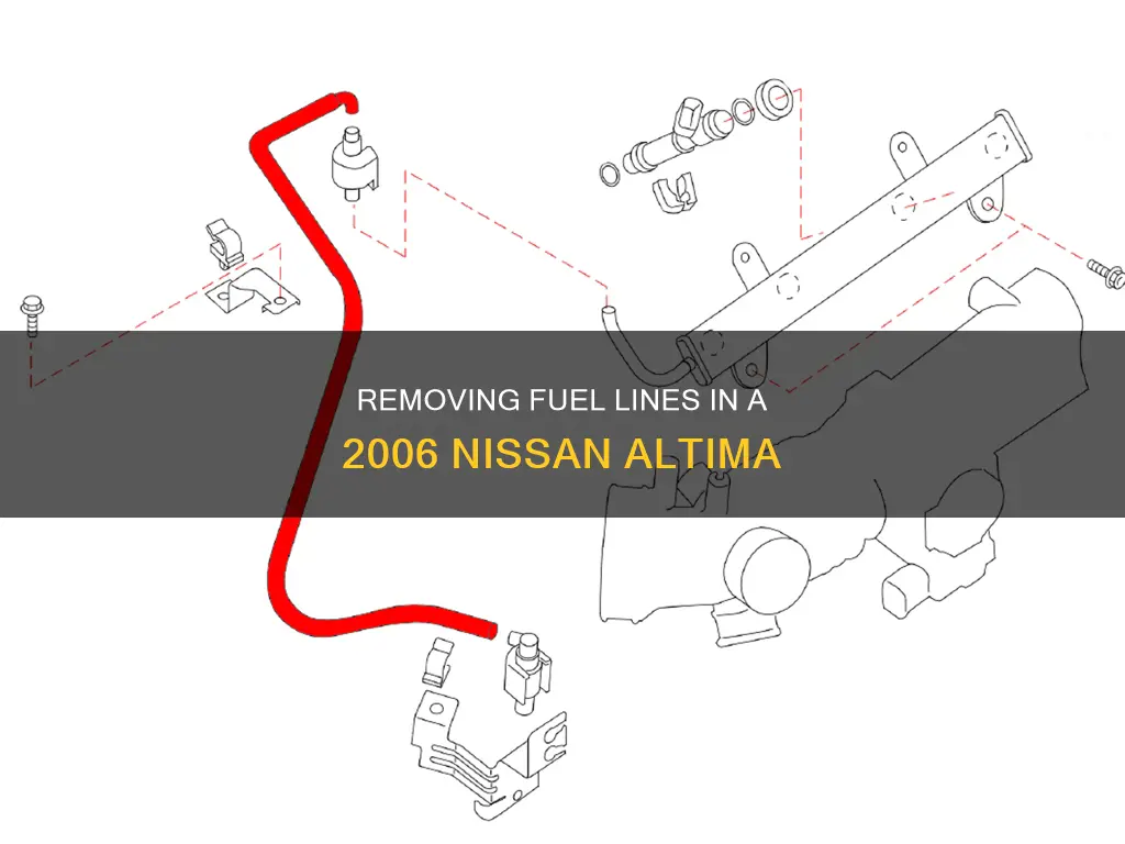 how to remove fuel line 2006 nissan altima