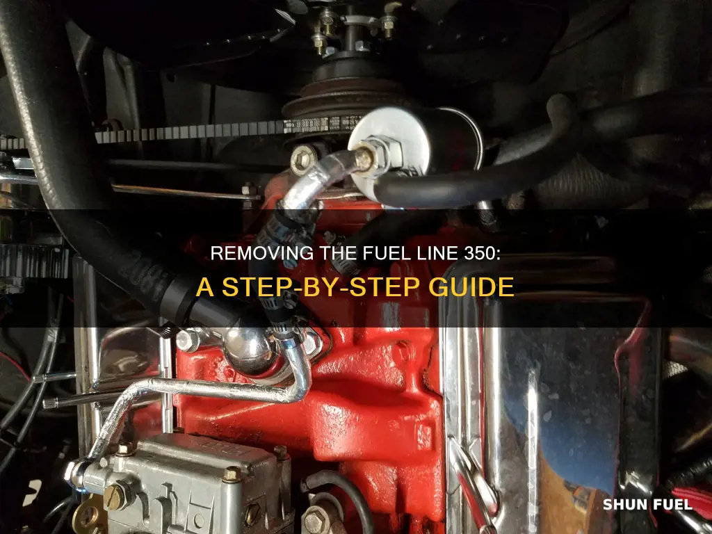 how to remove fuel line 350