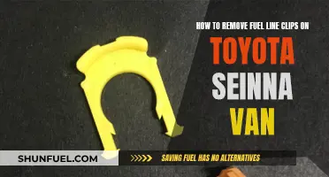 Removing Fuel Line Clips on Toyota Sienna Van: A Guide