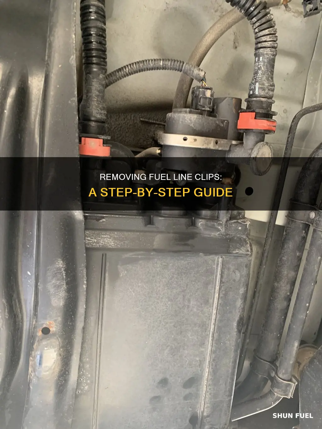 how to remove fuel line clips