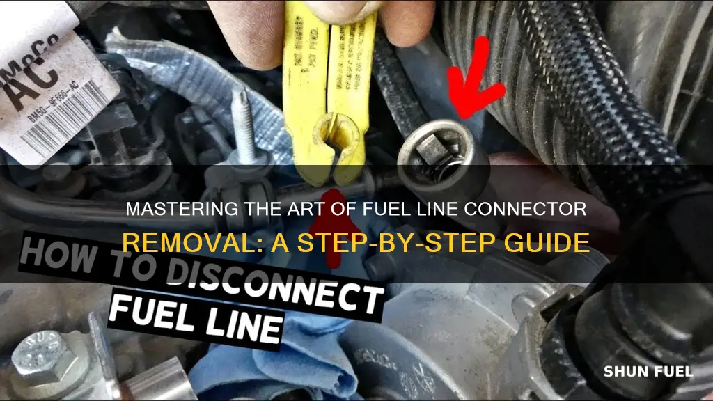 how to remove fuel line connector