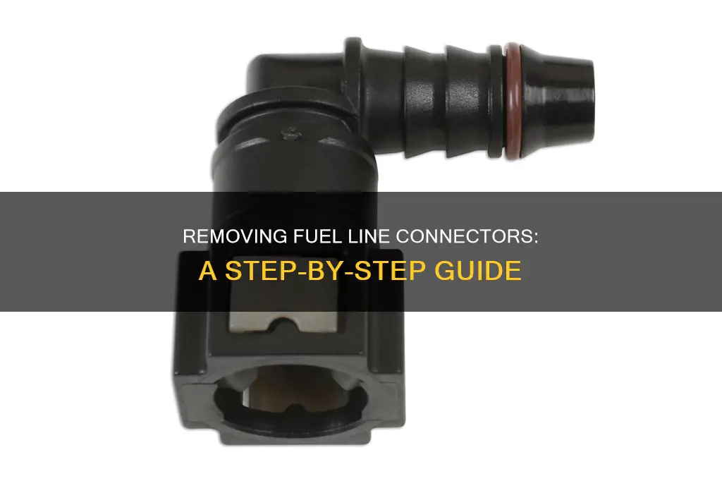 how to remove fuel line connector