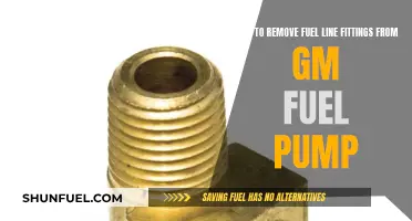 Removing Fuel Line Fittings: GM Fuel Pump Guide