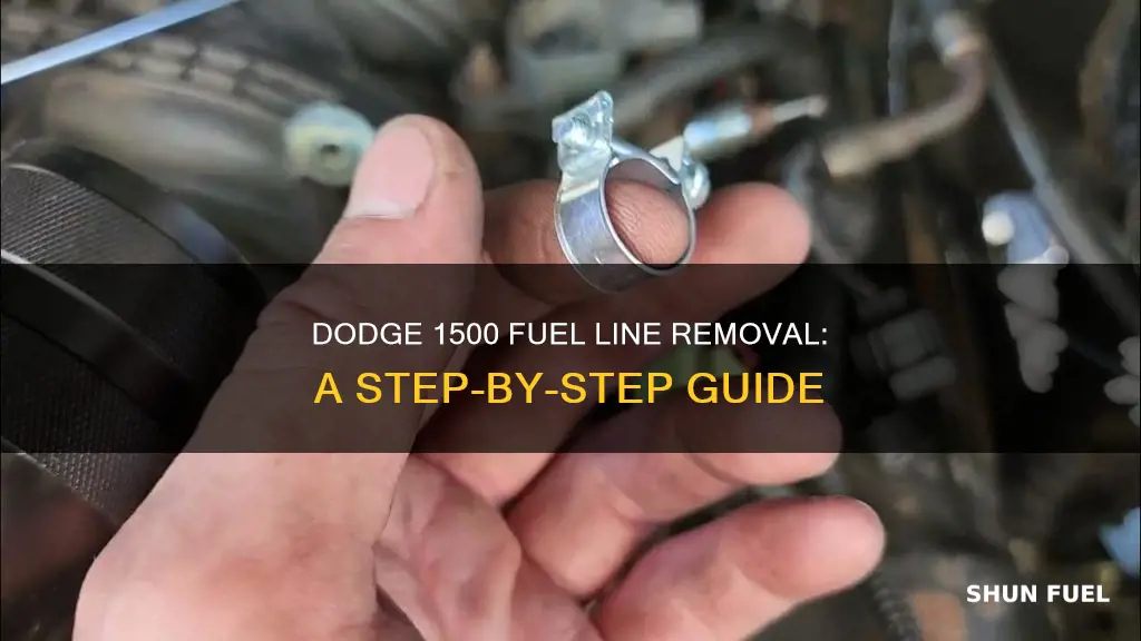 how to remove fuel line from 04 dodge 1500