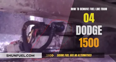 Removing Fuel Line from a 2004 Dodge 1500 Truck