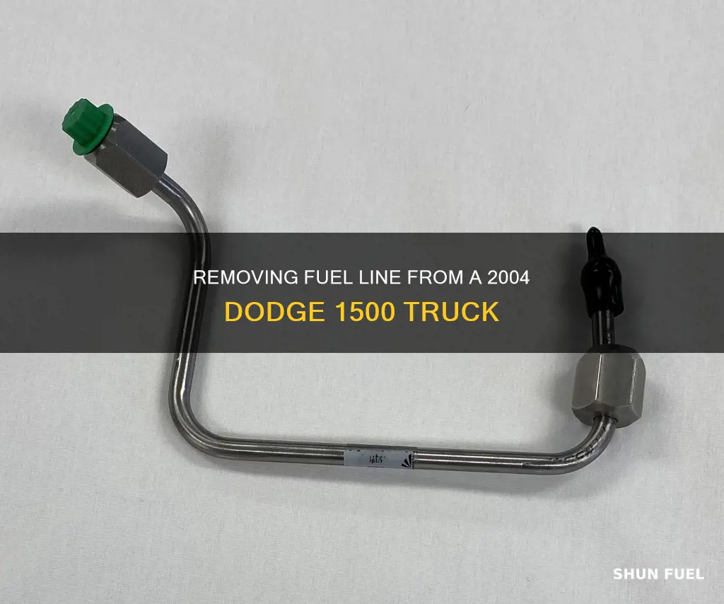 how to remove fuel line from 04 dodge 1500