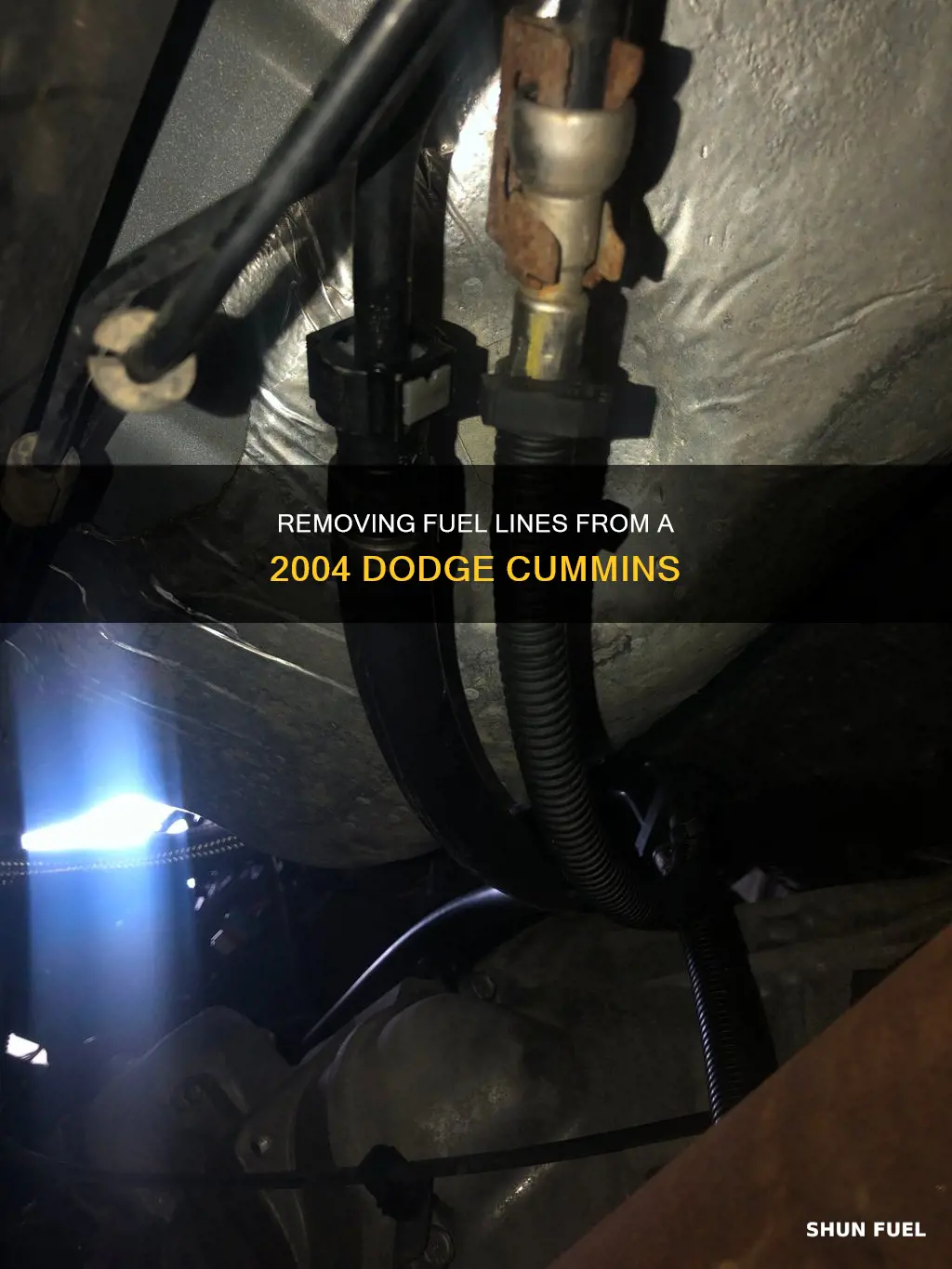 how to remove fuel line from 2004 dodge cummins
