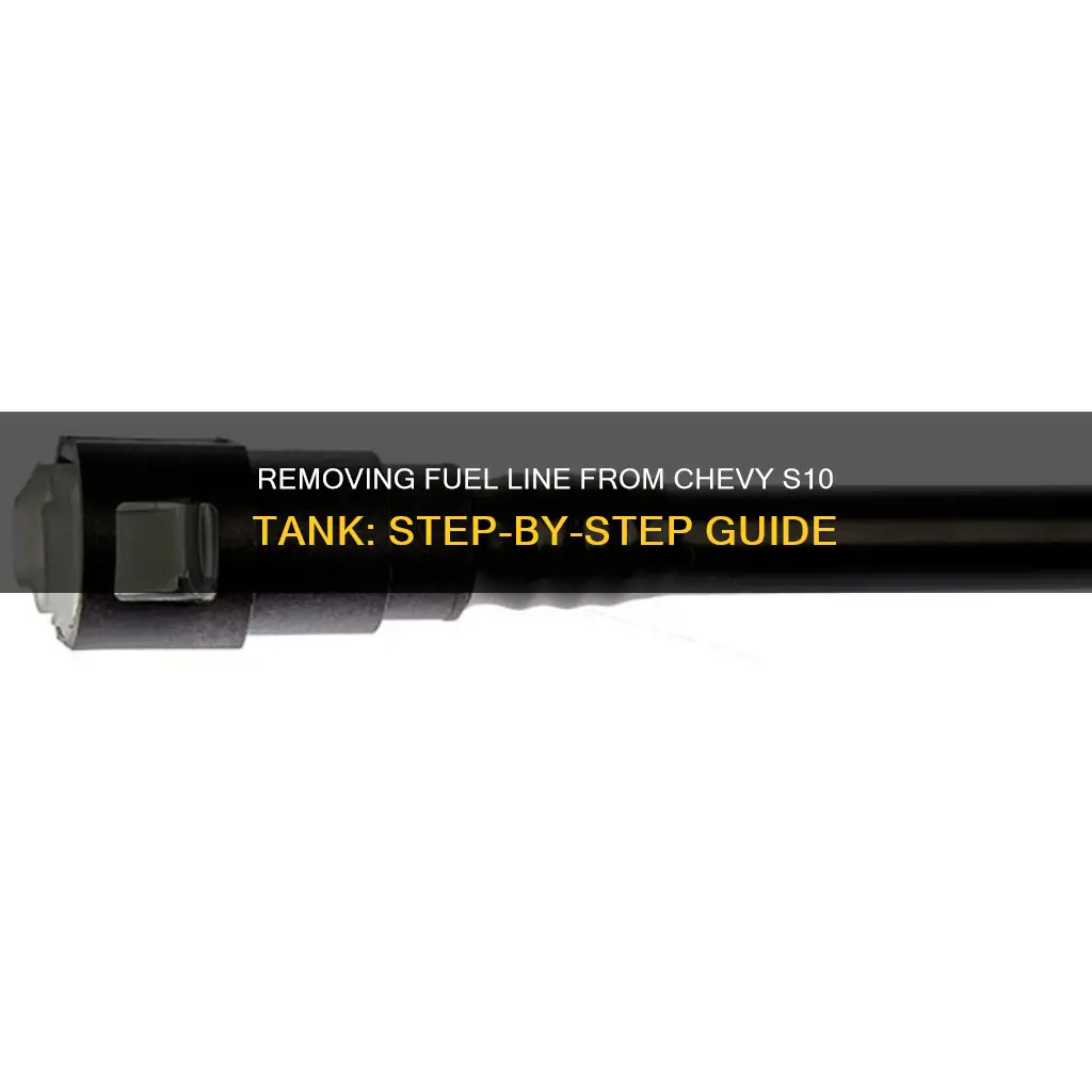how to remove fuel line from chevy s10 tank