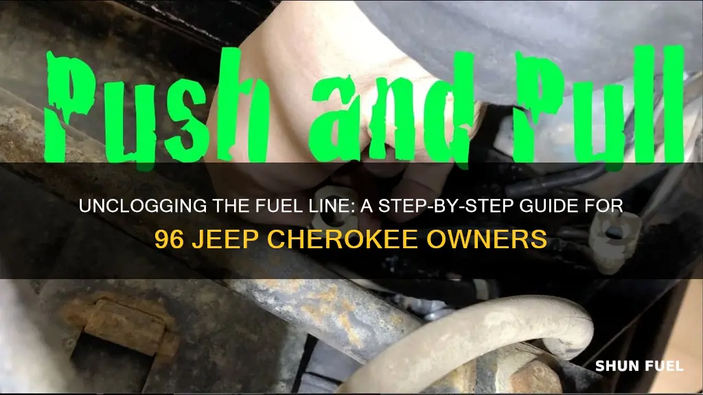 how to remove fuel line from filter 96 jeep cherokee