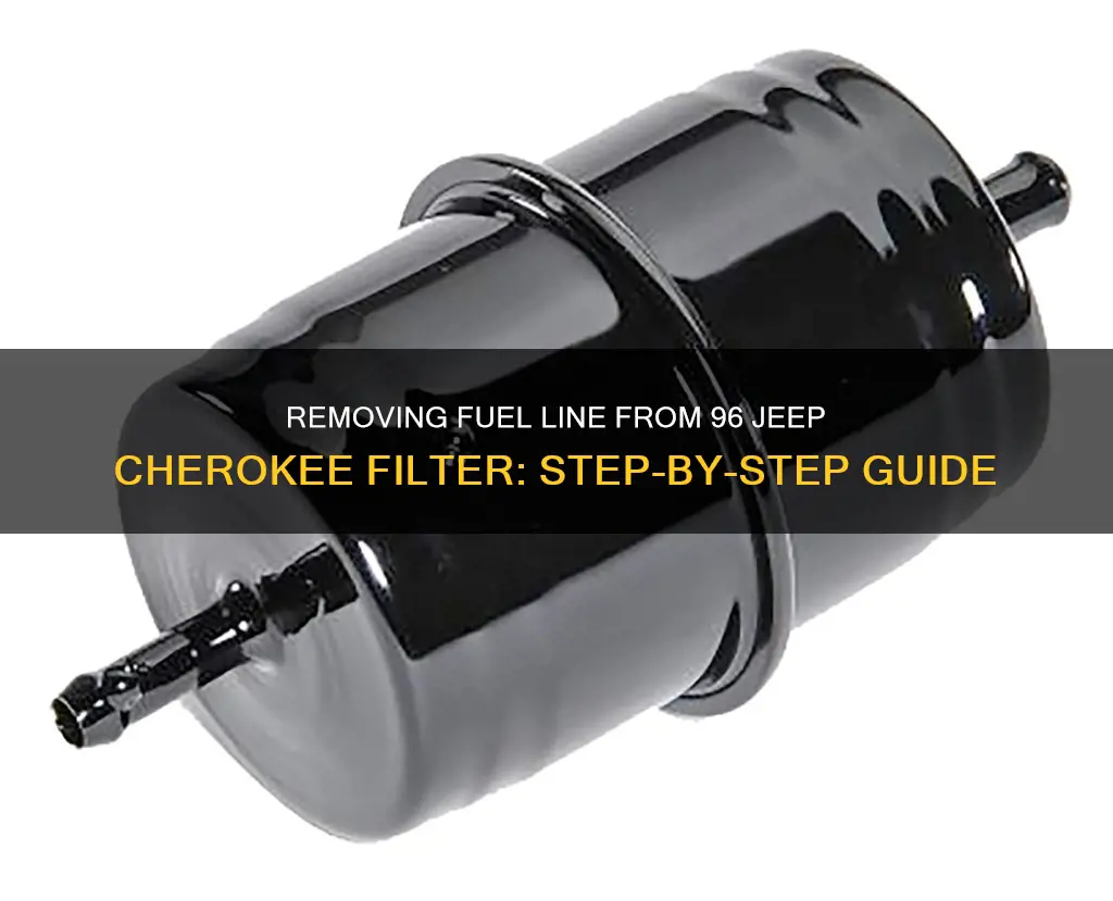 how to remove fuel line from filter 96 jeep cherokee
