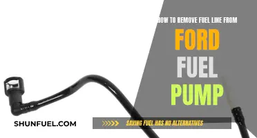 Removing Fuel Lines: Ford Fuel Pump Guide
