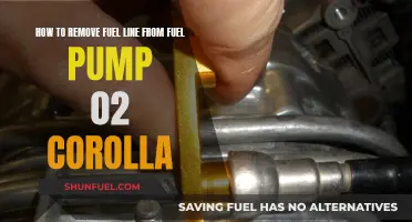 Removing Fuel Line from Corolla Fuel Pump: A Step-by-Step Guide
