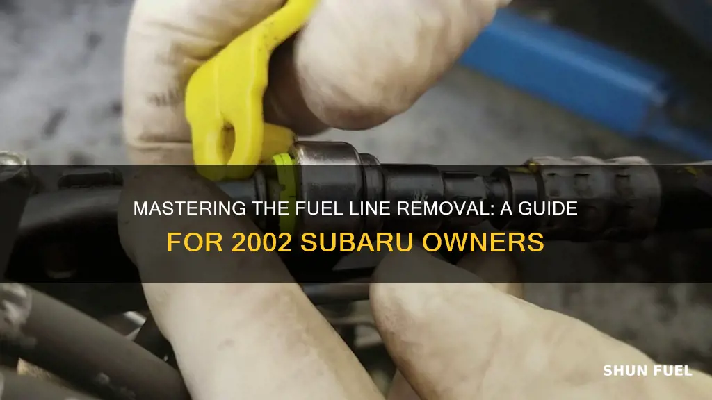 how to remove fuel line from fuel rail 2002 subaru