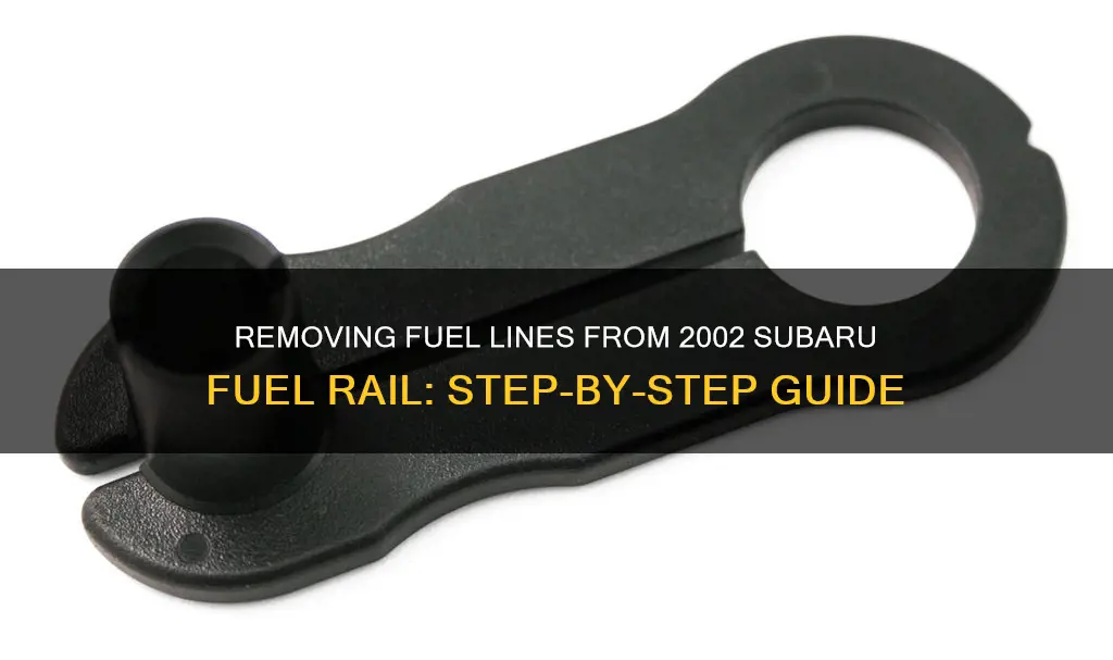 how to remove fuel line from fuel rail 2002 subaru