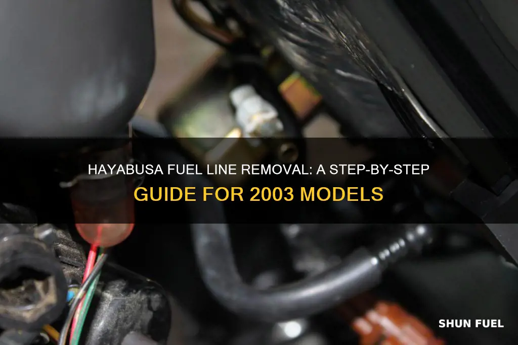 how to remove fuel line from fuel rail 2003 hayabusa