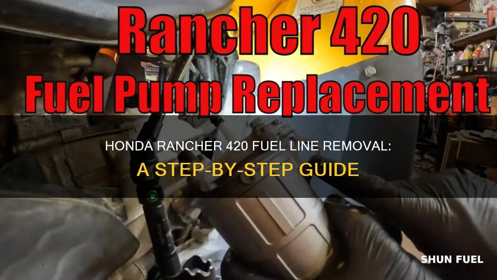 how to remove fuel line from honda rancher 420