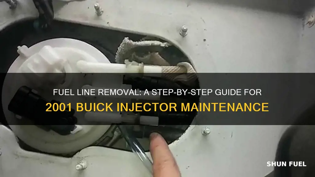 how to remove fuel line from injector 2001 buick