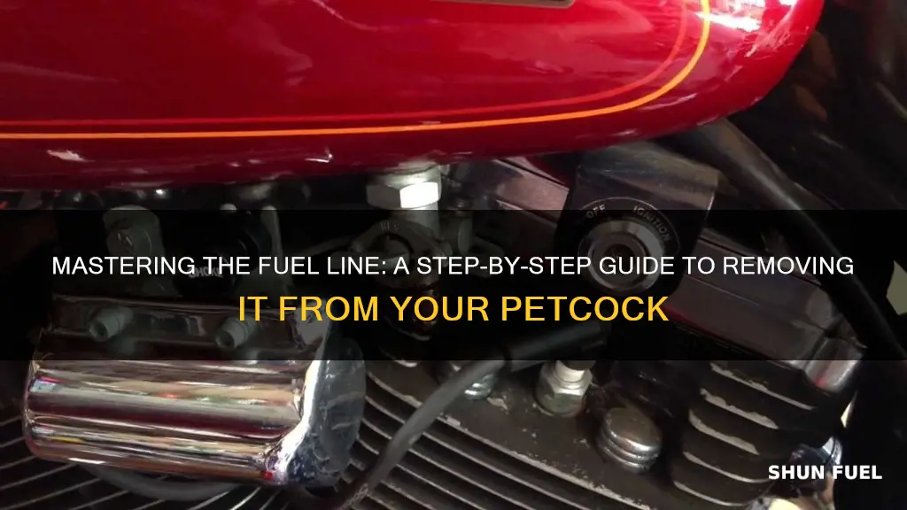 how to remove fuel line from petcock