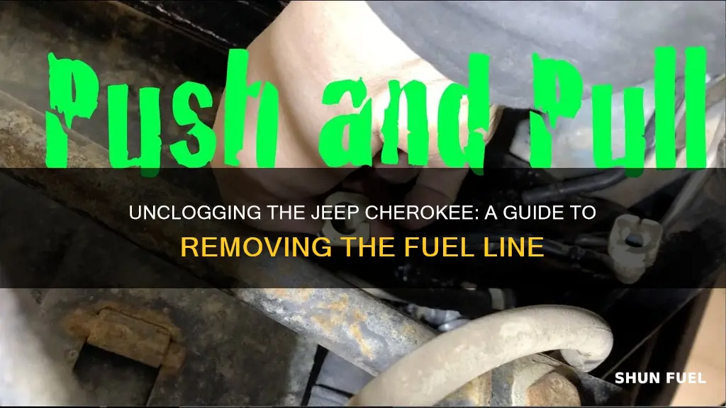 how to remove fuel line from rail 99 jeep cherokee