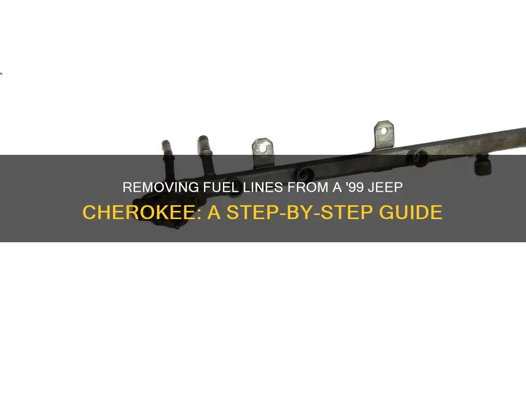 how to remove fuel line from rail 99 jeep cherokee