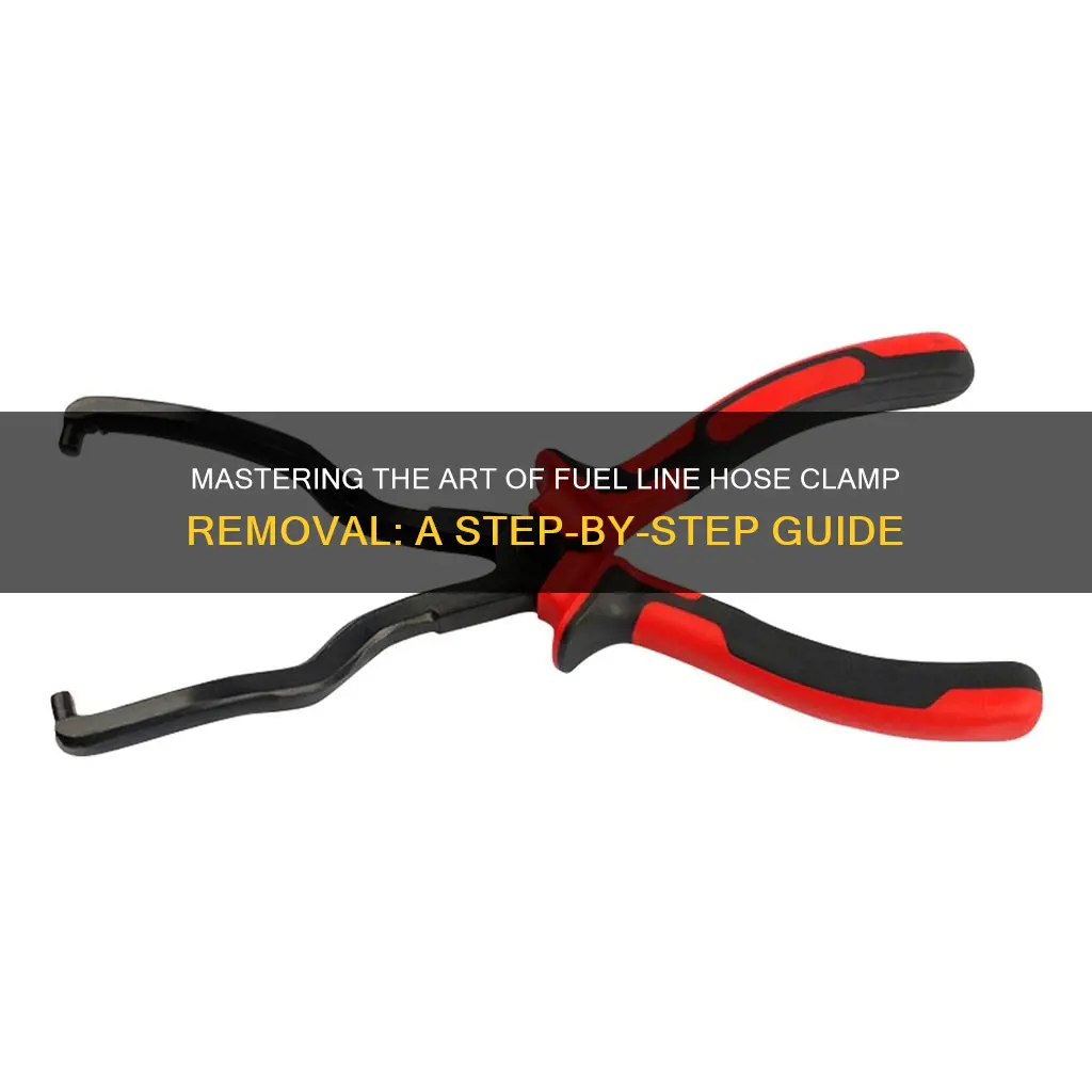 how to remove fuel line hose clamp