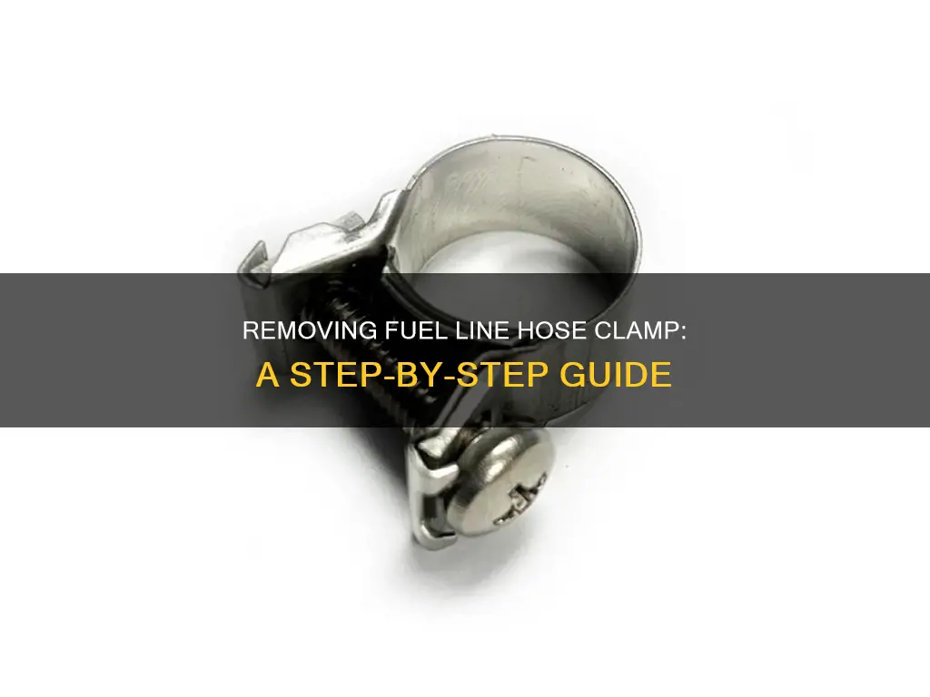 how to remove fuel line hose clamp