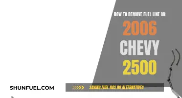 Removing Fuel Lines: 2006 Chevy 2500 Guide