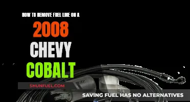Removing Fuel Lines: 2008 Chevy Cobalt Guide