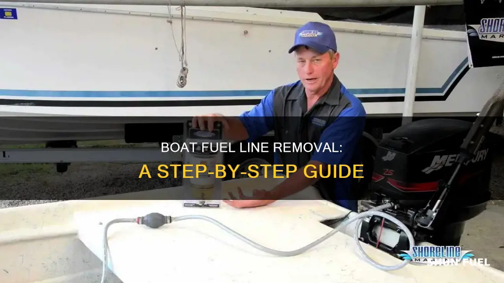 how to remove fuel line on boat