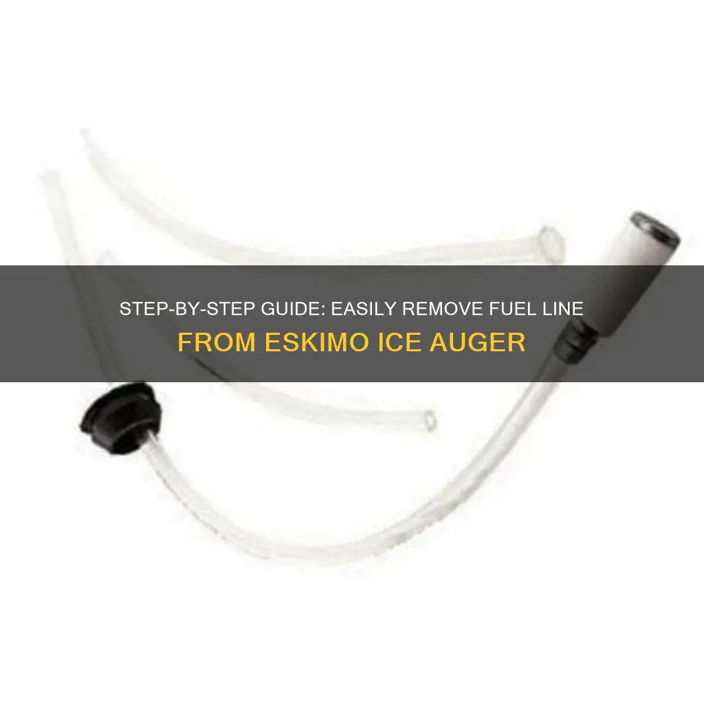 how to remove fuel line on eskimo ice auger