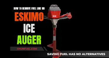 Removing Fuel Line on Eskimo Ice Auger Simplified