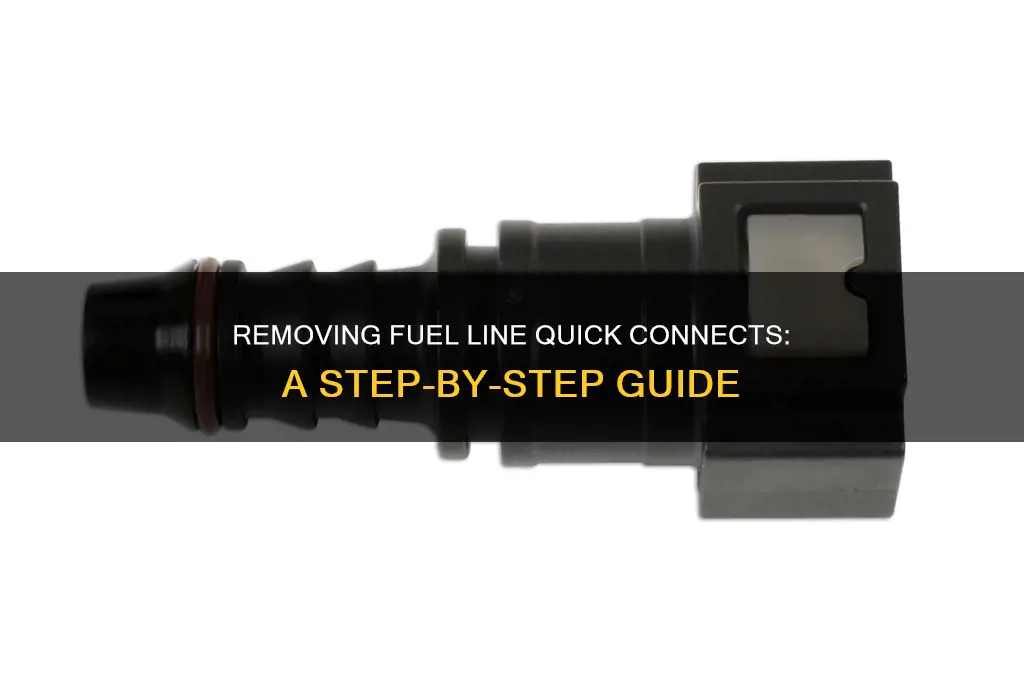 how to remove fuel line quick connect