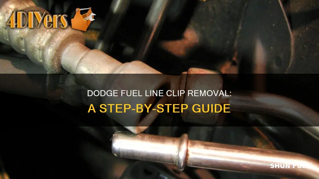 how to remove fuel line retainer clip 89 dodge