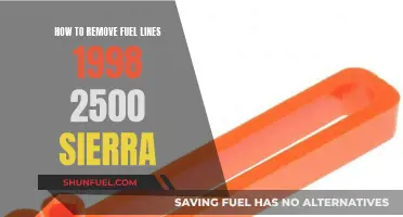 Removing Fuel Lines: 1998 Sierra 2500 Guide