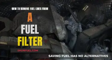 Removing Fuel Lines: A Guide to Fuel Filter Detachment