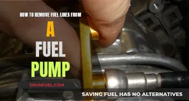 Removing Fuel Lines: A Guide to Safe Fuel Pump Disconnection